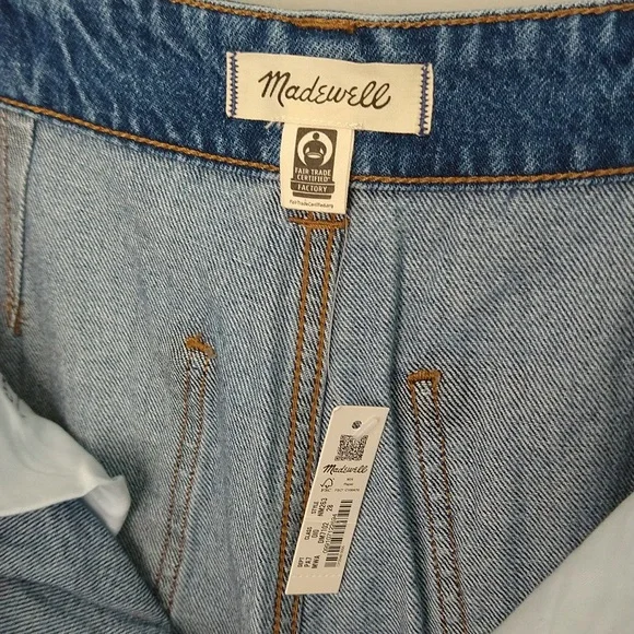 NWT Madewell Superwide-Leg High Waisted Button Fly Jeans Myler Wash - Picture 17 of 17